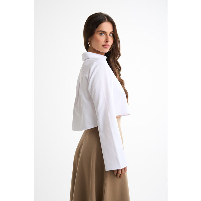 AMOZA-mania cropped essential blouse