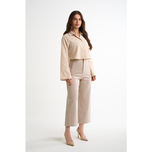 AMOZA-mania cropped essential blouse