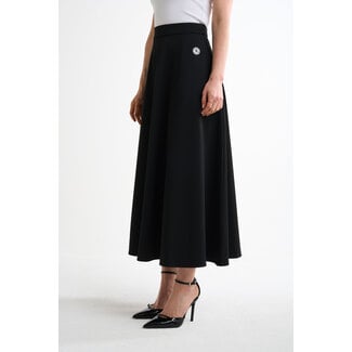 Miss AMOZA pleated essential skirt
