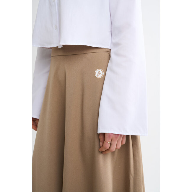 Miss AMOZA pleated essential skirt