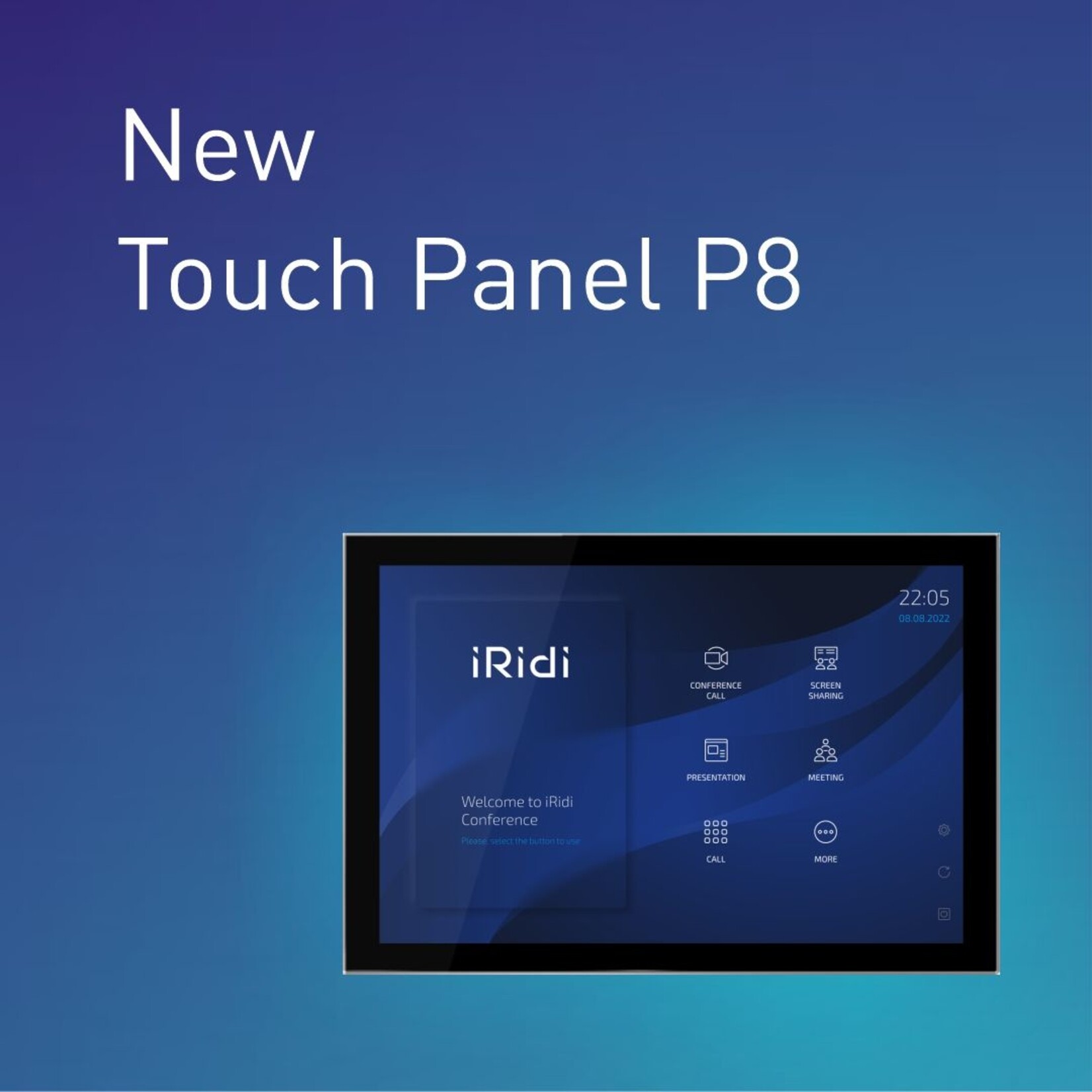 iRidi iRidi Touch Panel P8 (zonder inbouwbak)