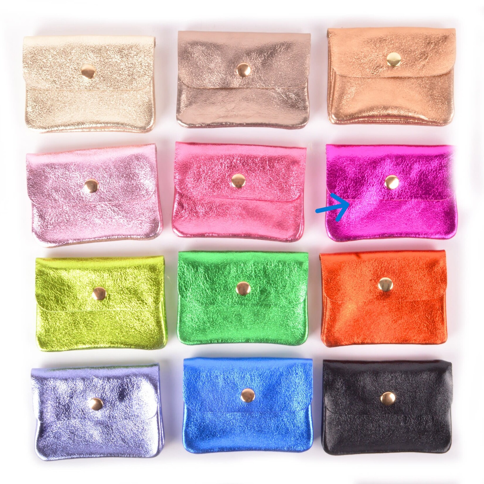 Giuliano Portemonnee kaarten metallic