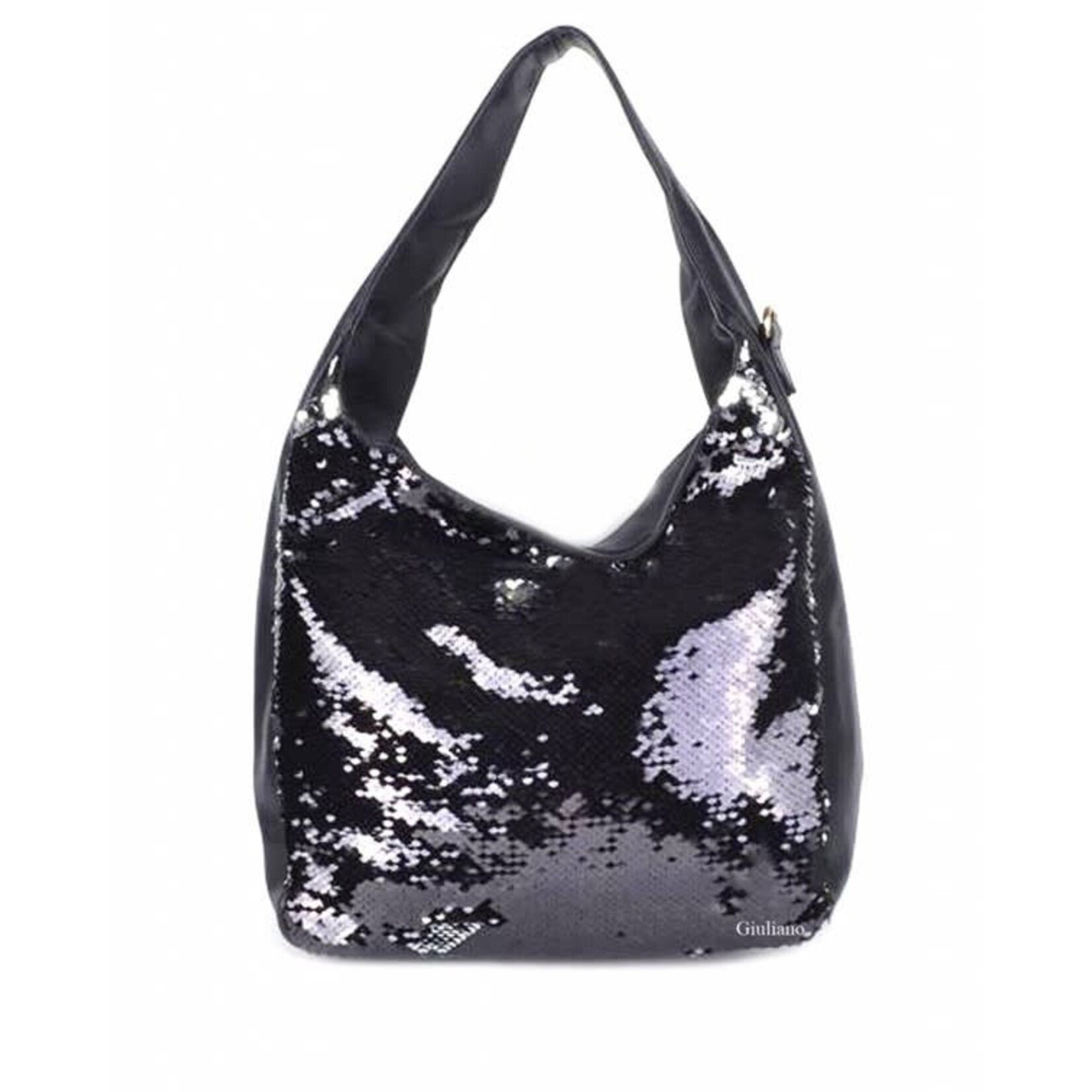 Giuliano Kunstlederen tas met pailletten