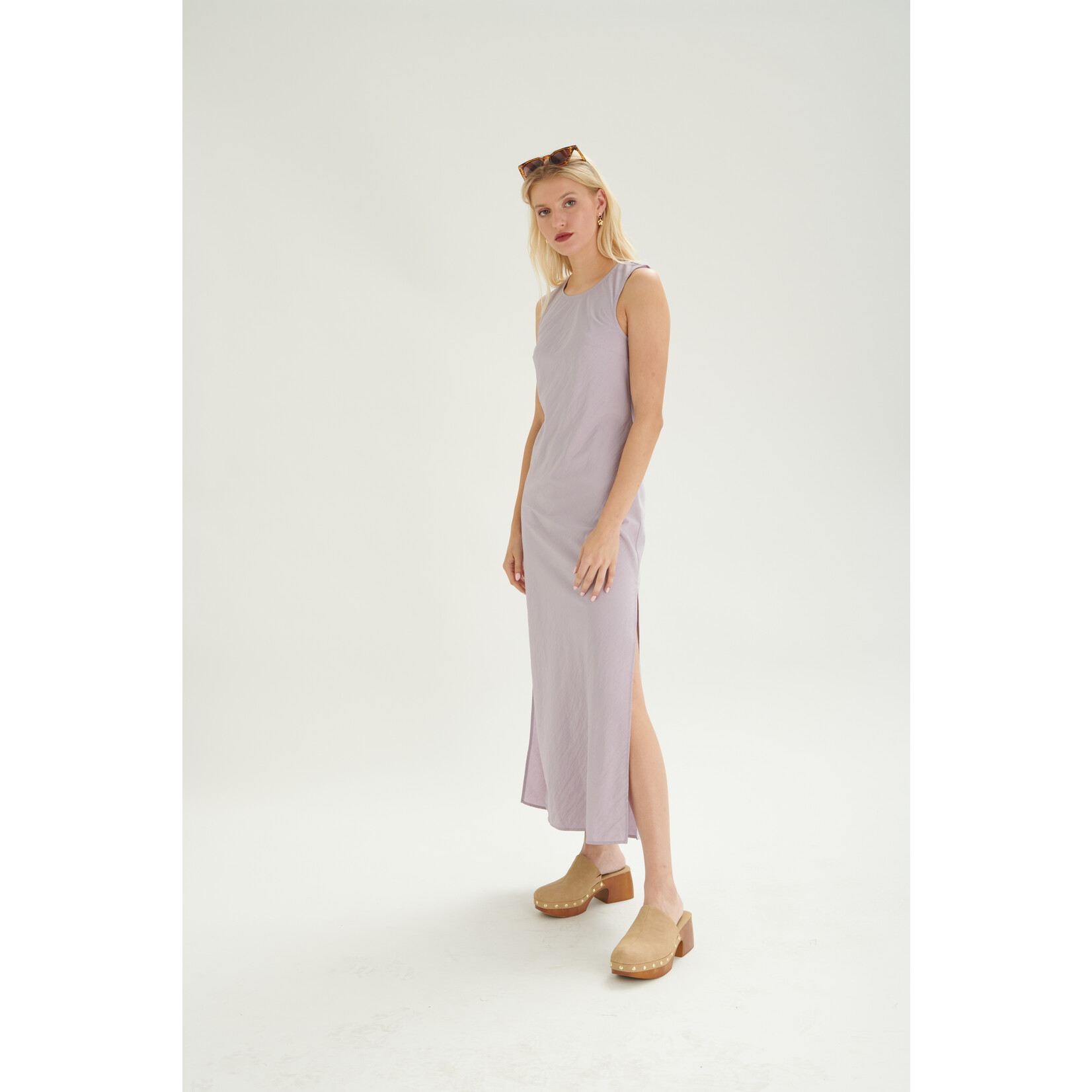 24Colours Lange jurk satijnlook