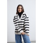 24Colours V-kraag brede streep