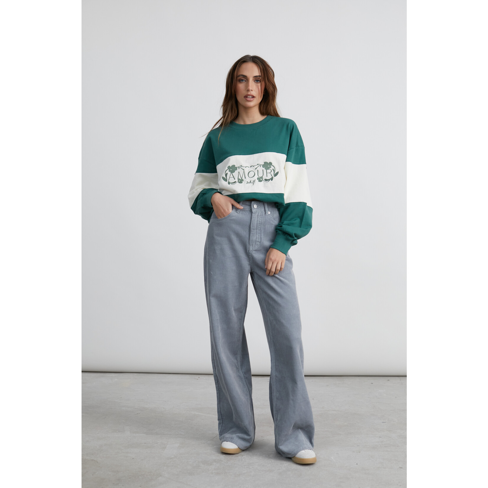 24Colours Ribfluwelen broek