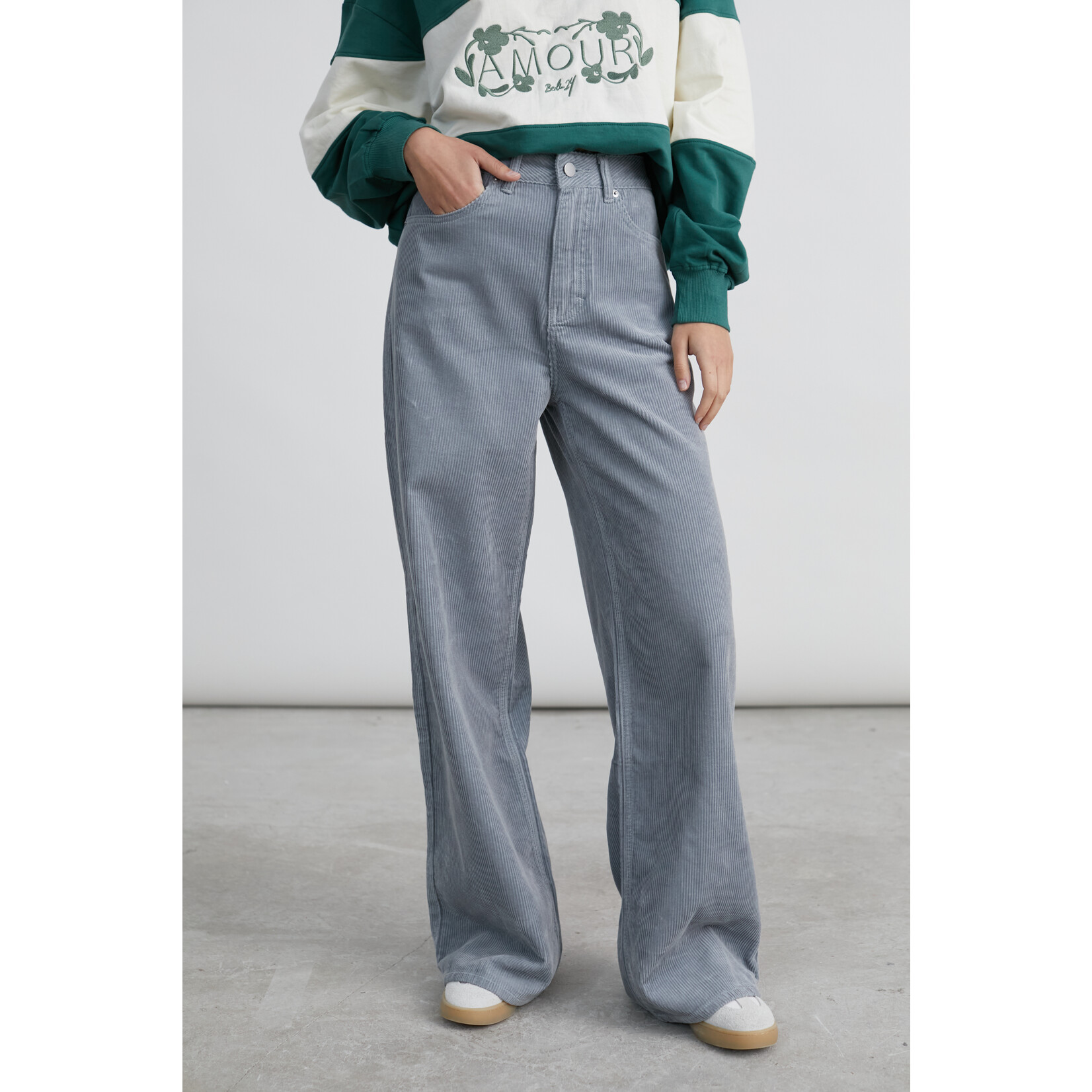 24Colours Ribfluwelen broek