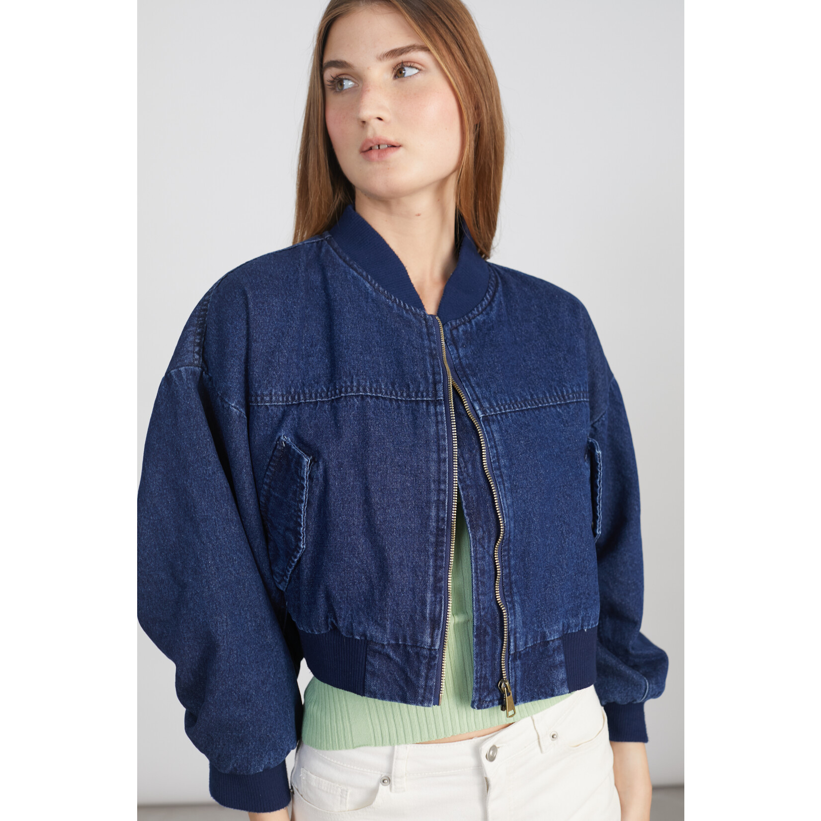 24Colours Bomber jeansvestje