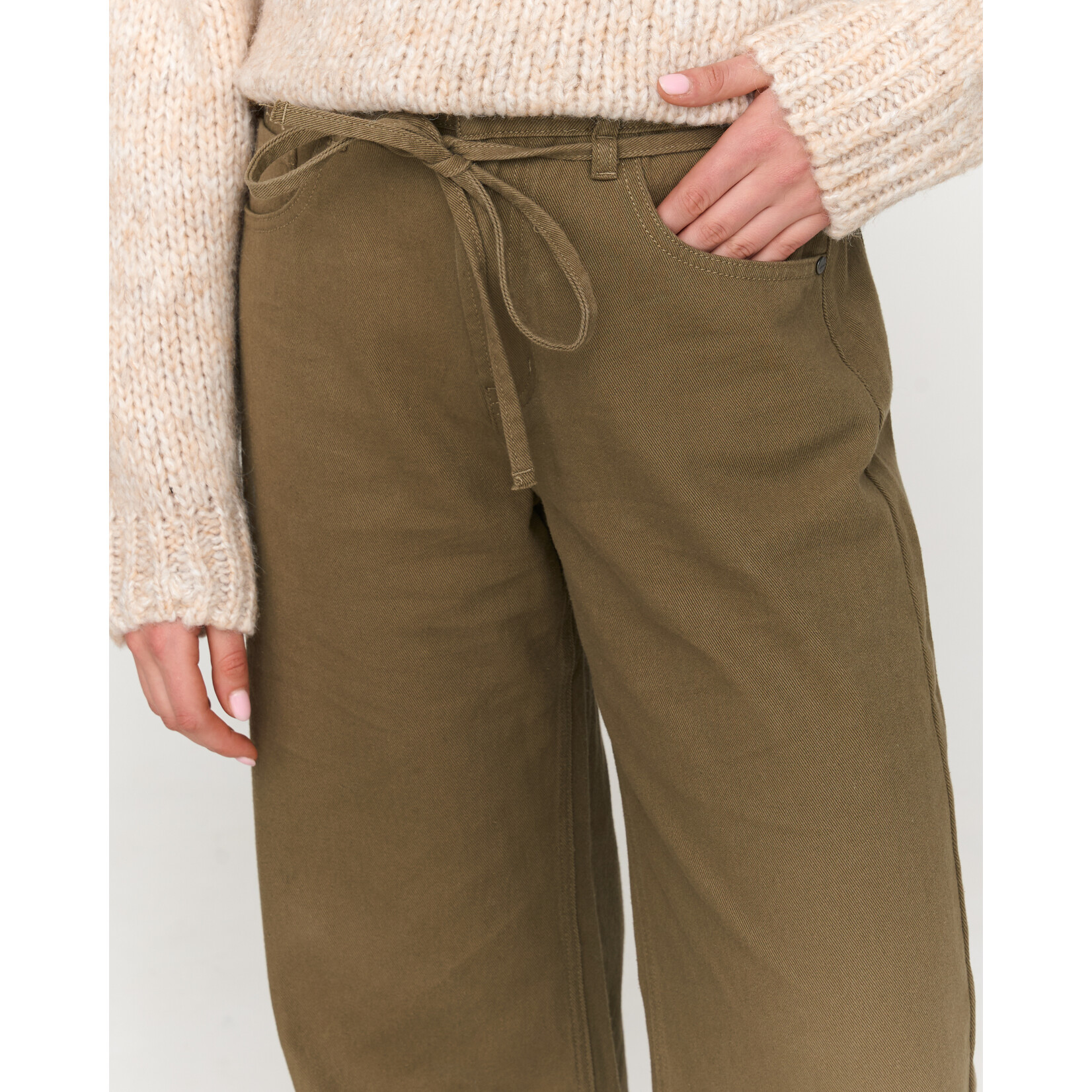 24Colours Brede broek met touwtje