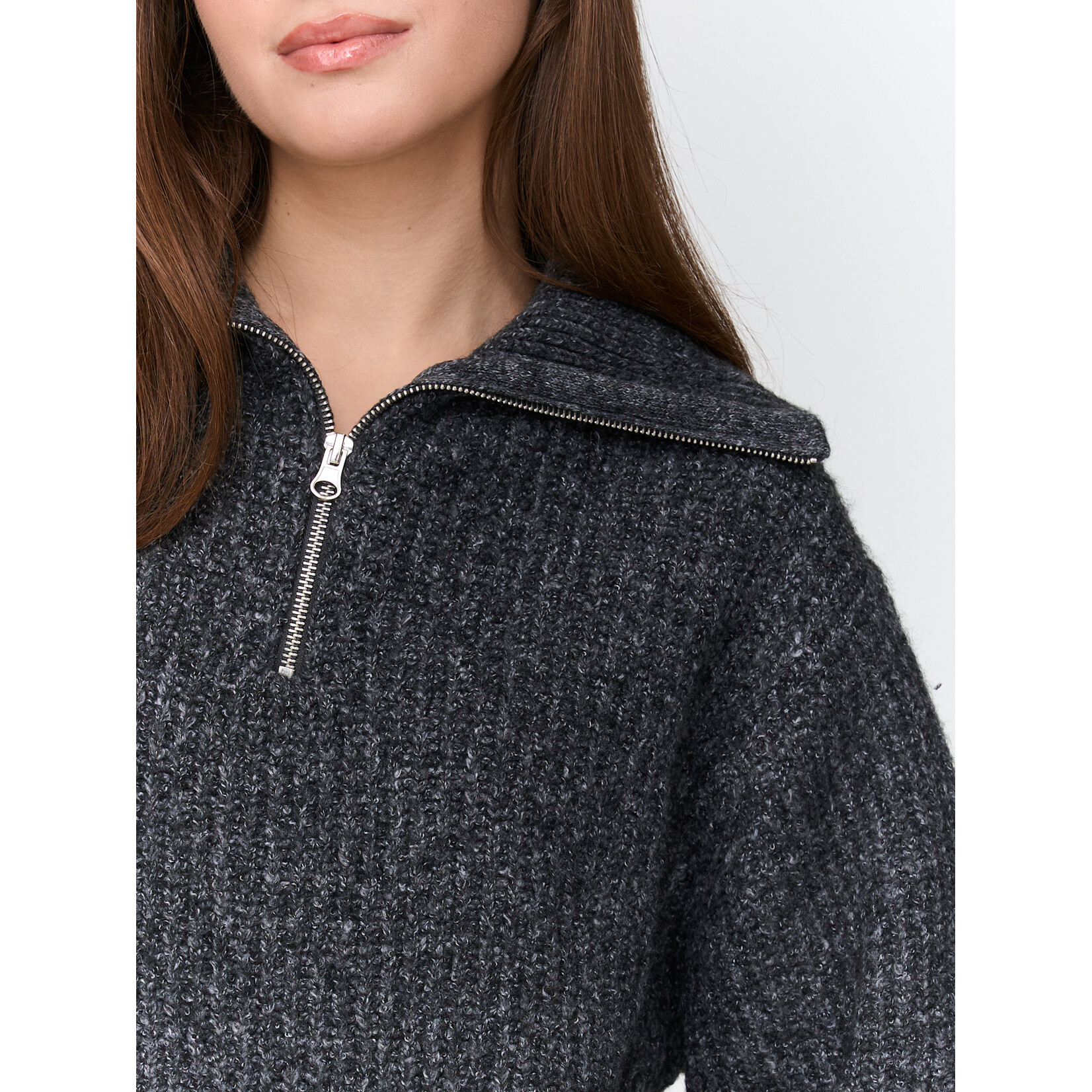 24Colours Pull met rits kraag