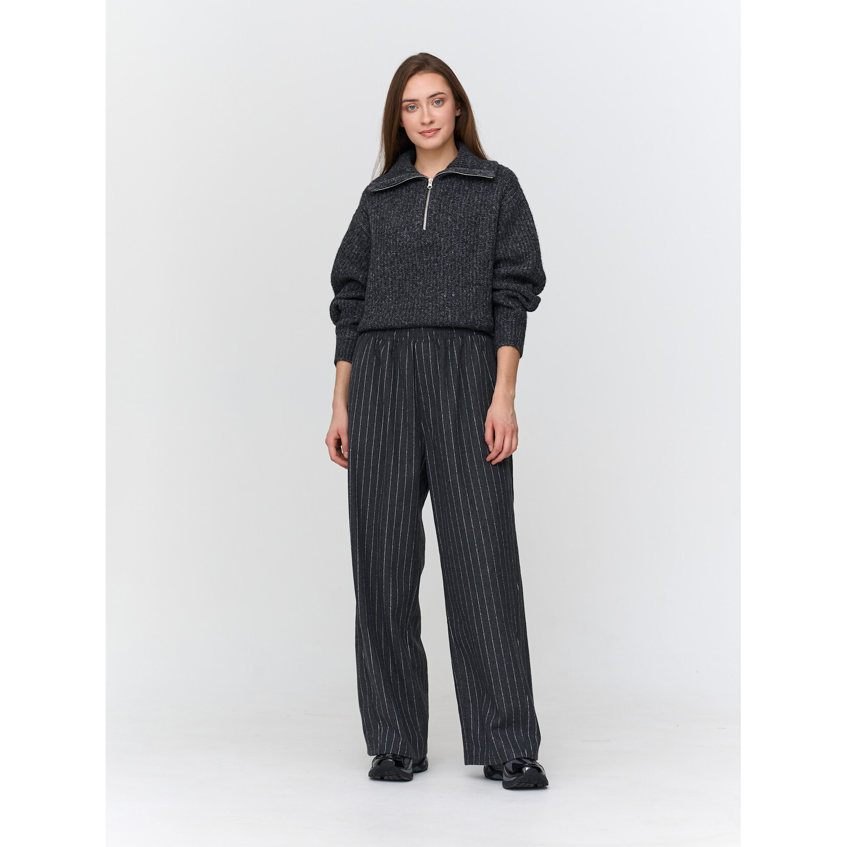 24Colours Pull met rits kraag