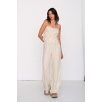 24Colours Broek streep linnen/viscose