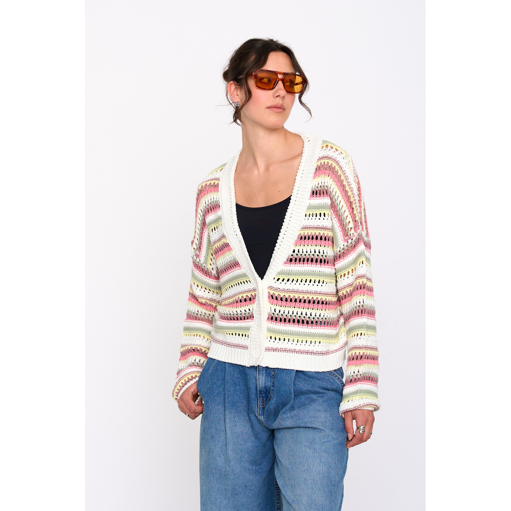24Colours Cardigan striped