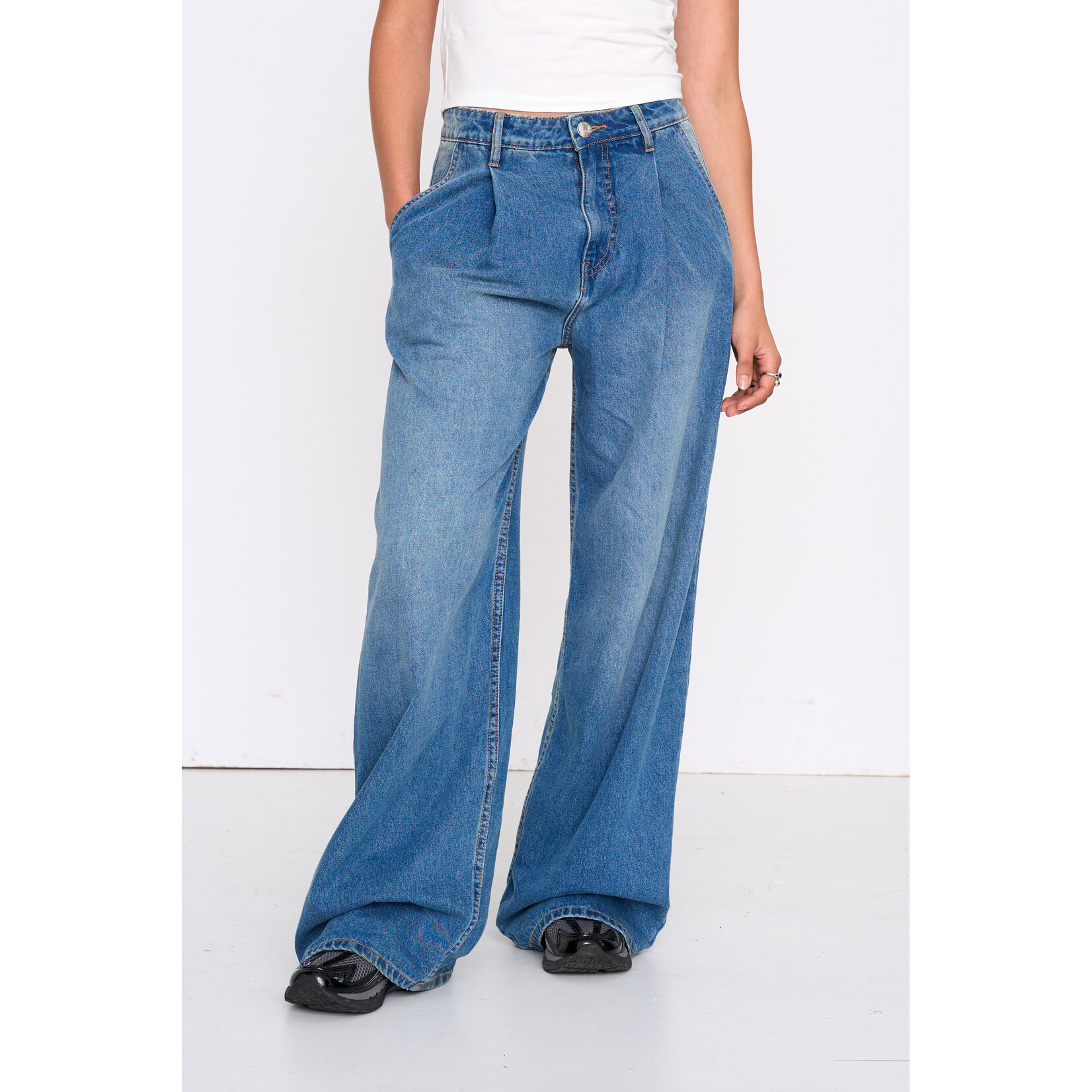 24Colours Jeans vouw, 1 achterzak