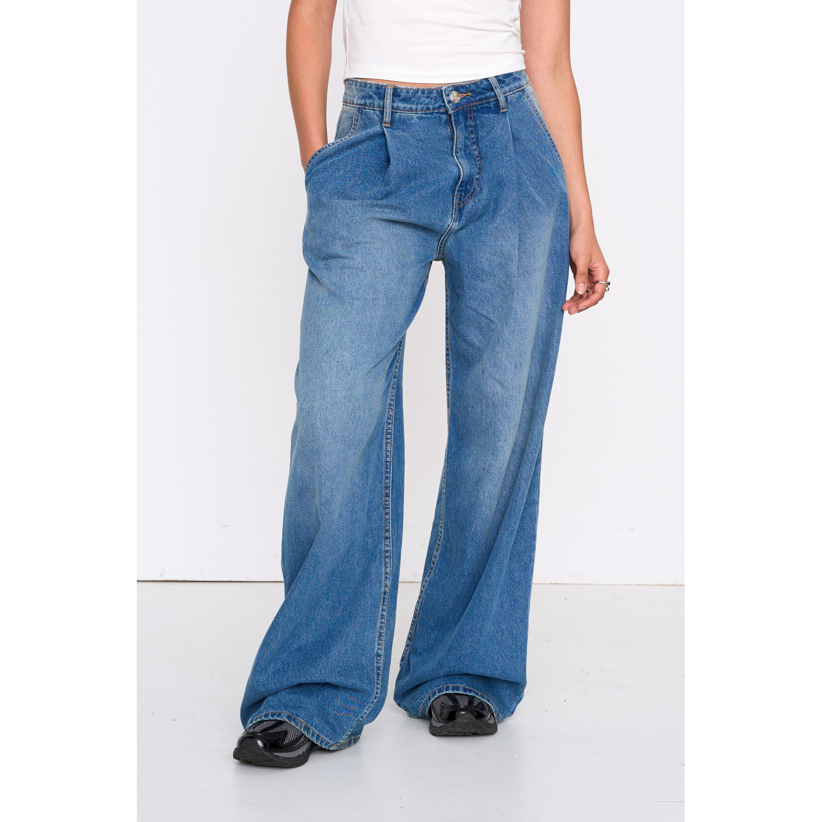 24Colours Jeans vouw, 1 achterzak