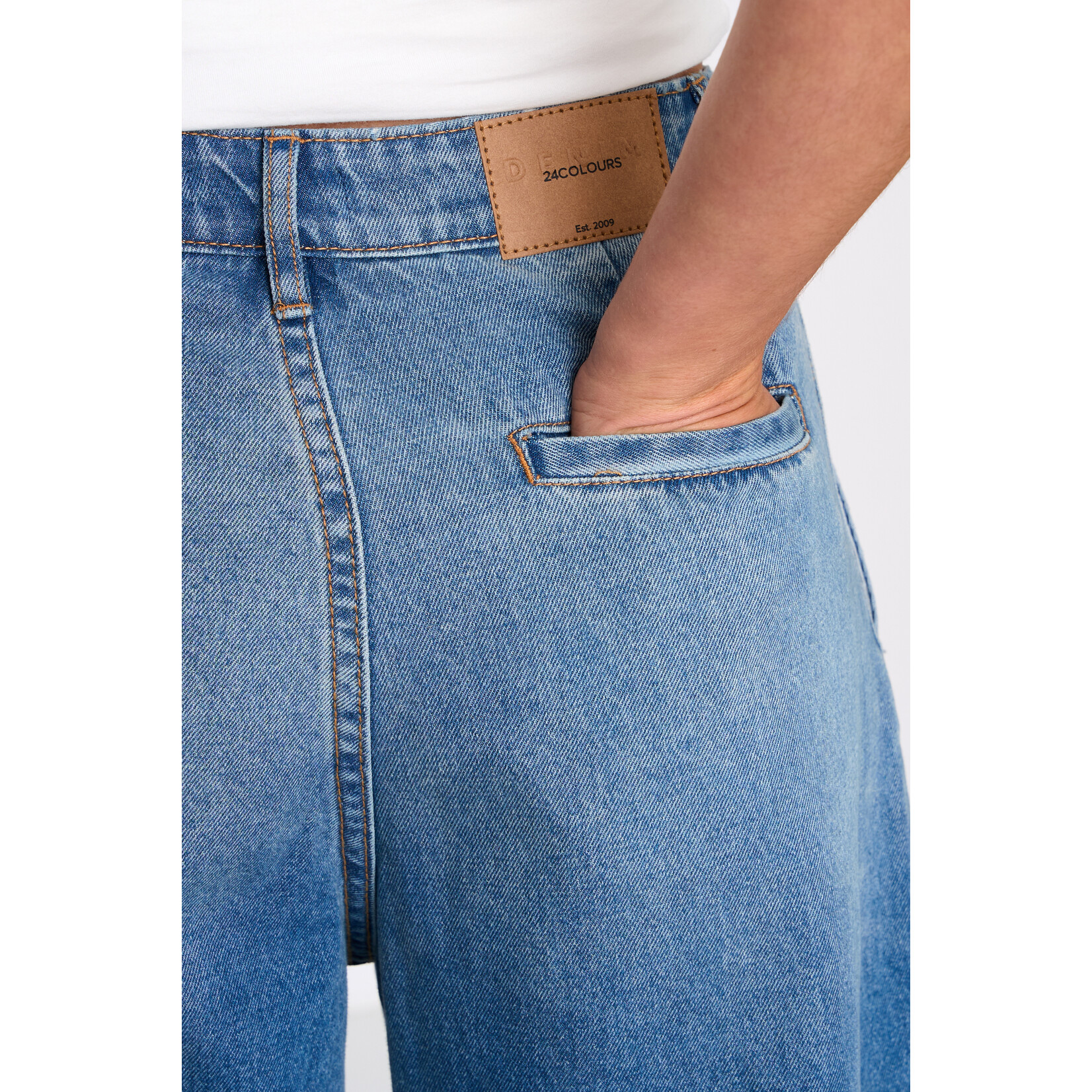 24Colours Jeans vouw, 1 achterzak