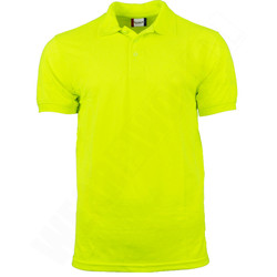 Poloshirt Clique Manhattan Fluor geel