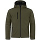 Softshell jas Clique gevoerd met capuchon