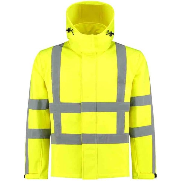 RWS Softshell jas high-visibility geel