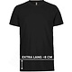 T-shirt extra lang W2wear zwart