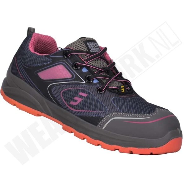 Dames werkschoenen S1P SRC ESD Cador Roze Safety Jogger