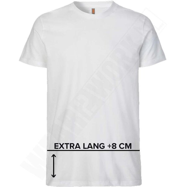 T-shirt extra lang W2wear wit
