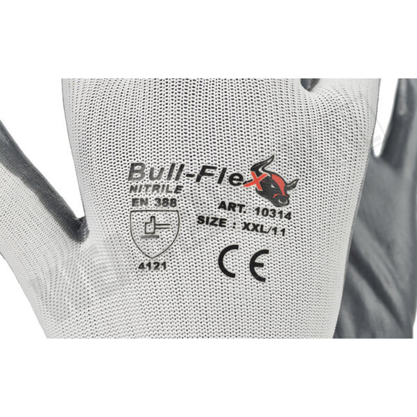Werkhandschoenen Bullflex Nitril W2 10314
