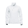 Dames softshell jas Clique Wit