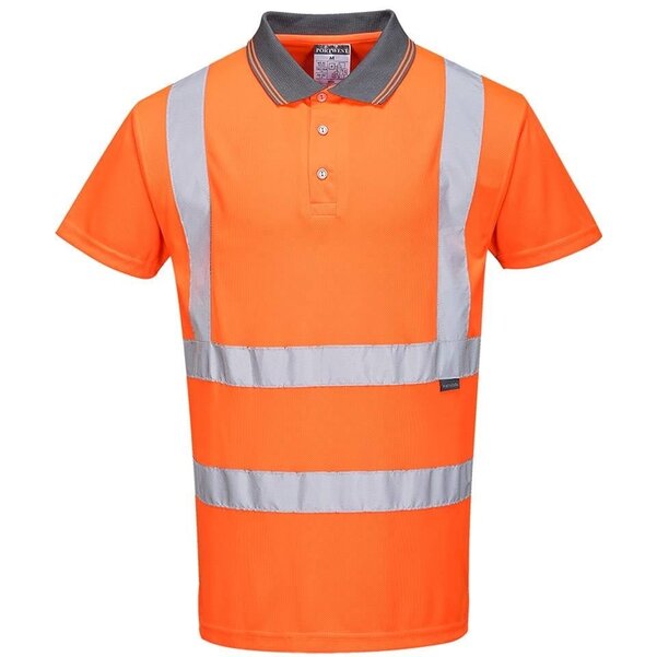 Poloshirt oranje reflecterend