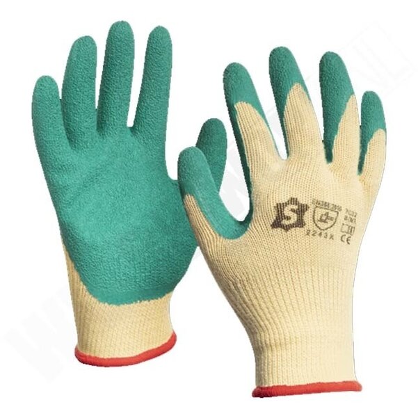 Werkhandschoenen latex grip 7032