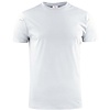 Printer Heavy T-shirt Ronde hals wit