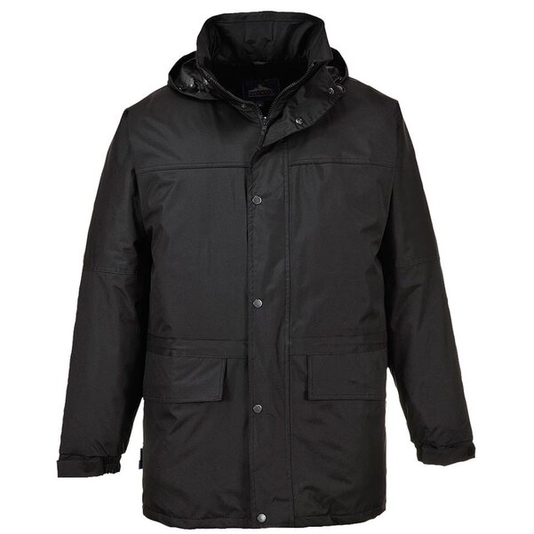 Parka jas met fleece voering Oban zwart