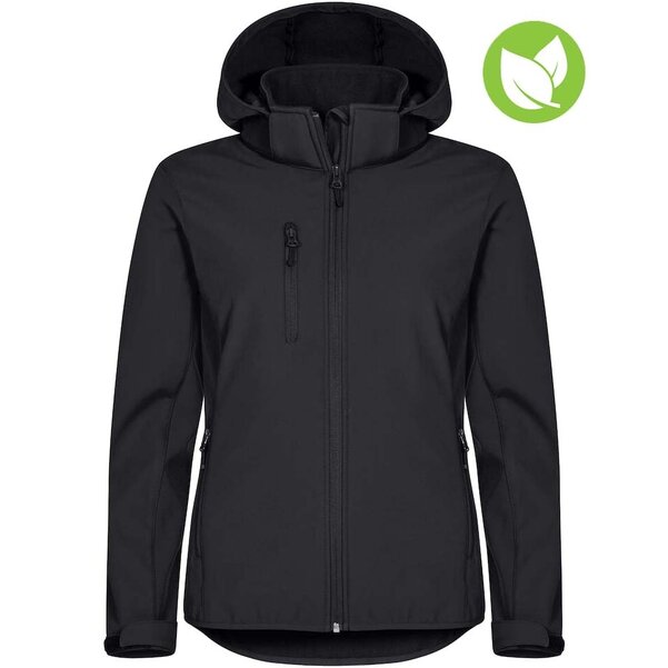 Dames softshell jas Clique Classic met capuchon