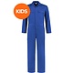 Kinderoverall polyester/katoen kobaltblauw