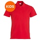 Kinder poloshirt Clique basic rood