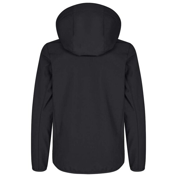 Kinder softshell jas Clique classic zwart