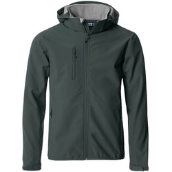 Softshell jas Clique basic met capuchon grijs