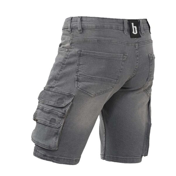 Korte werkbroek denim stretch grijs Ralph Brams Paris