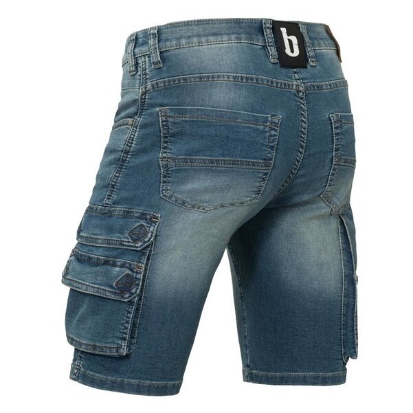 Korte werkbroek denim stretch Ralph Brams Paris