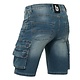 Korte werkbroek denim stretch Ralph Brams Paris