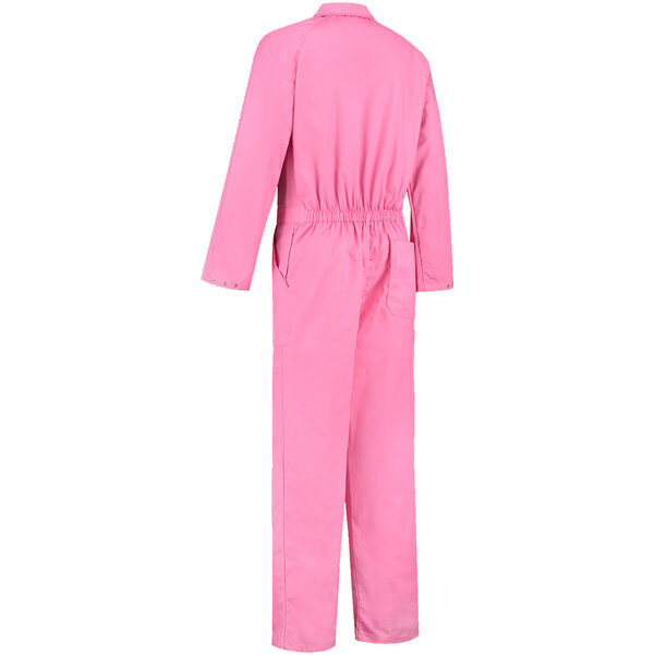 Overall Drukknoop polyester/katoen roze