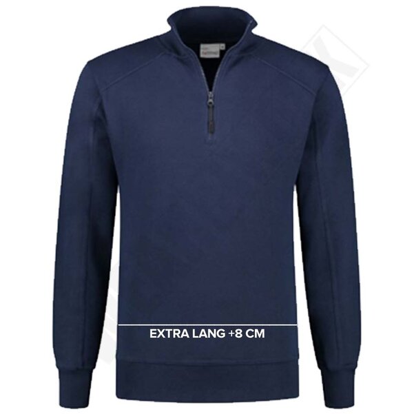 Zipneck sweater extra lang Santino Roswell+