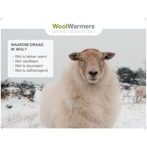 Woolwarmers Topkaart  sloffen schaap & stel