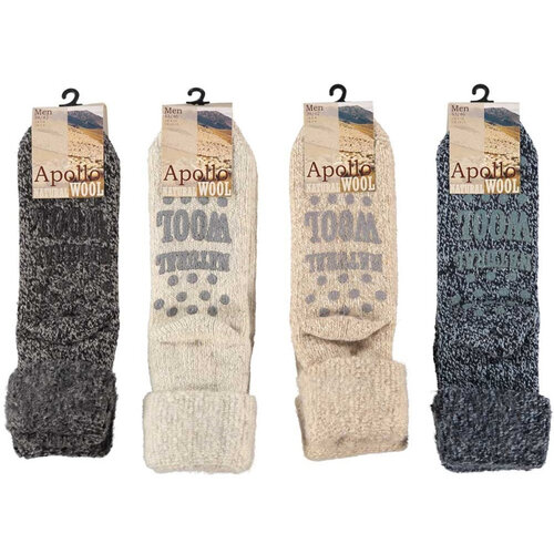 Import Apollo 000124356001 Wollen Huissokken Dark Assorty