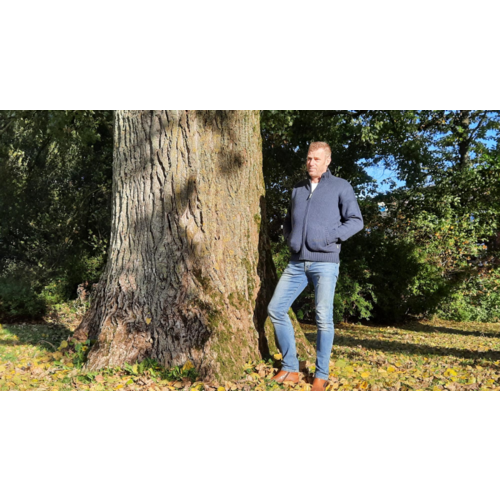 Pure Wool Vest Pascal MNL-1703 Marine