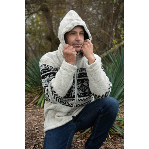 Pure Wool Vest Jan WJK-1301 Ecru