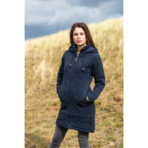 Pure Wool Vest  Sharon WJK-1709 Marine