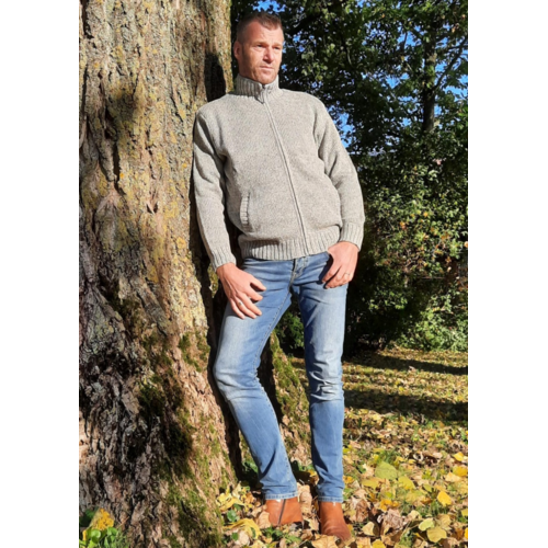 Pure Wool Vest Pascal MNL-1703 Grijs