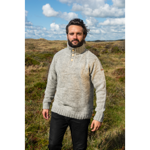 Pure Wool Trui Brian MNL-1701 Grijs