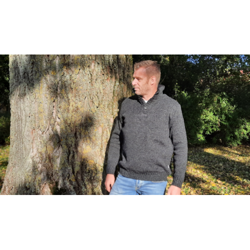 Pure Wool Trui Brian MNL-1701 Antraciet